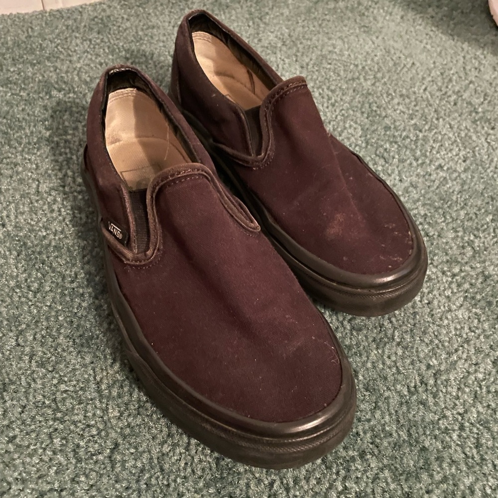 Black slip on vans